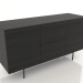 Modelo 3d Cômoda 2 METAL 1500x500x800 (preto RAL 9005) - preview