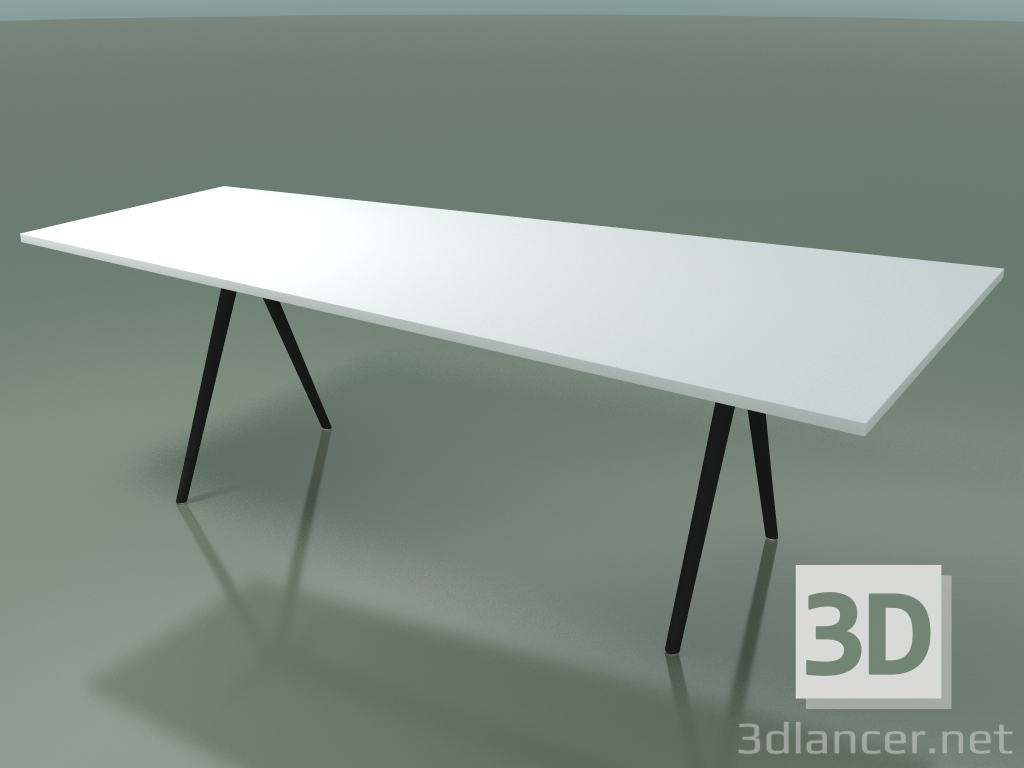 3d model Trapezoidal table 5412 (H 74 - 120-80x240 cm, laminate Fenix F01, V44) - preview