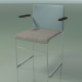 3d model Stackable chair with armrests 6604 (seat upholstery, polypropylene Petrol, CRO) - preview