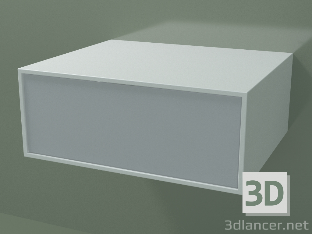3D Modell Box (8AUBAB01, Gletscherweiß C01, HPL P03, L 60, P 50, H 24 cm) - Vorschau