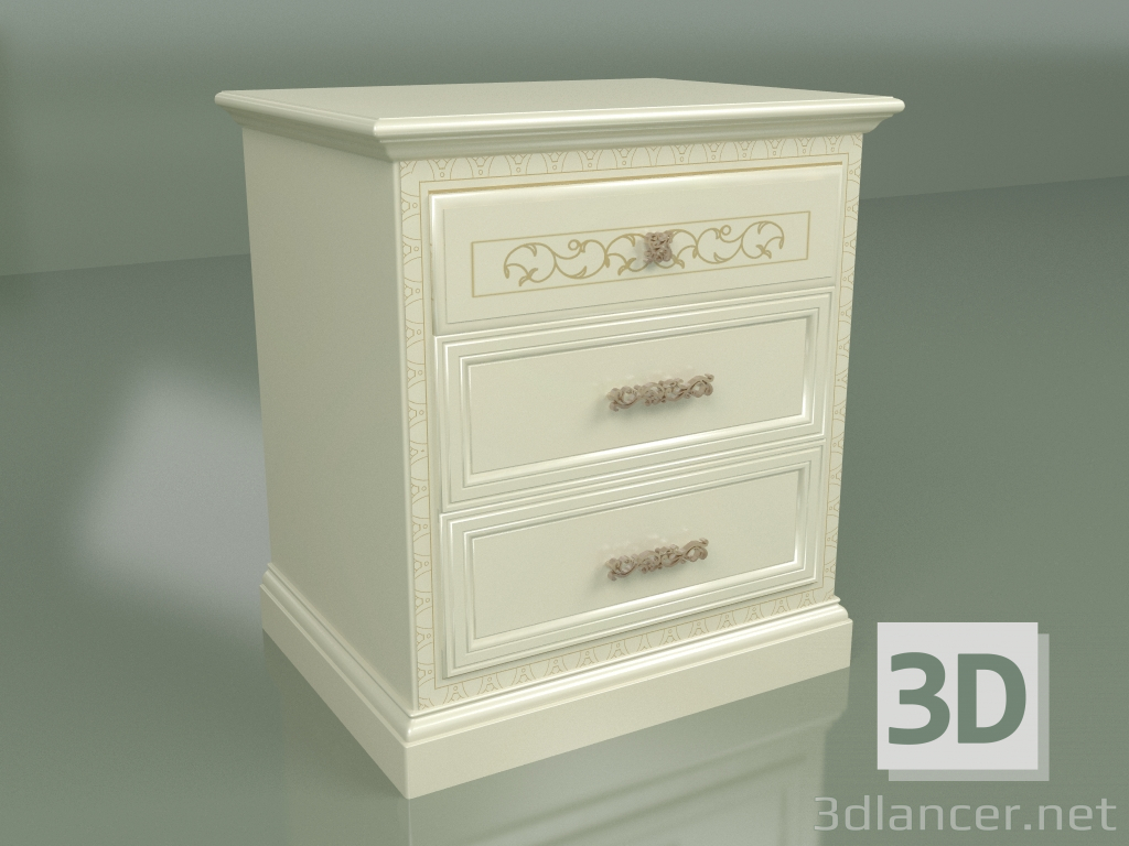 3d model Bedside table 3 drawers VN 200 - preview