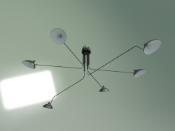Ceiling lamp Spider Mouille E 6 lights