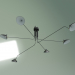 modello 3D Lampada da soffitto Spider Mouille E 6 luci - anteprima