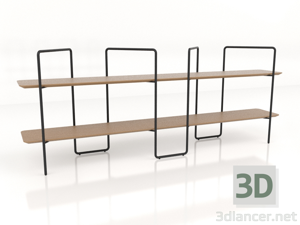 modello 3D Rastrelliera modulare 07 (4x2) - anteprima