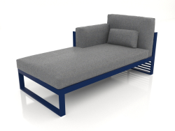 Modular sofa, section 2 left, high back (Night blue)