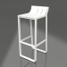 3d model Stool with a low back (White) - preview