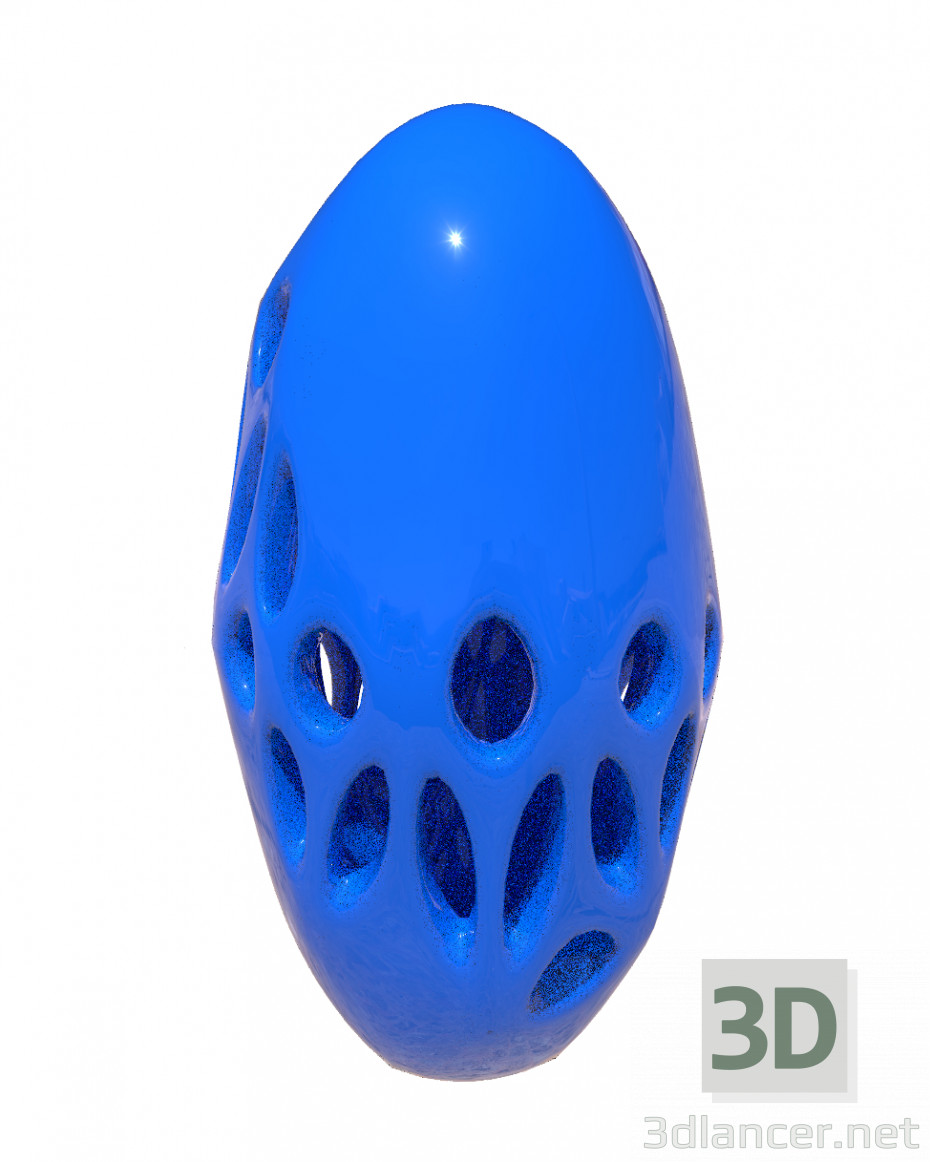 3d model Ovoid Voronoi Earring - preview 3d model Ovoid Voronoi Earring - preview