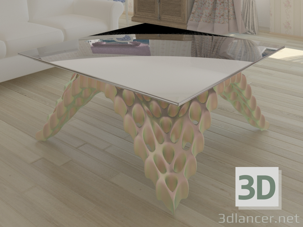 3 डी मॉडल कॉफी टेबल - पूर्वावलोकन