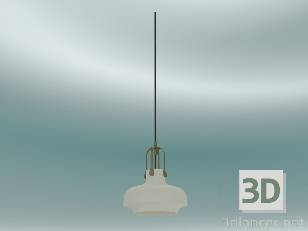 modello 3D Lampada a sospensione Copenhagen (SC6, Ø20cm H 25cm, vetro opale) - anteprima