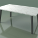 3d модель Стіл вуличний обідній InOut (134, Grey Lacquered Aluminium, White Carrara Marble) – превью