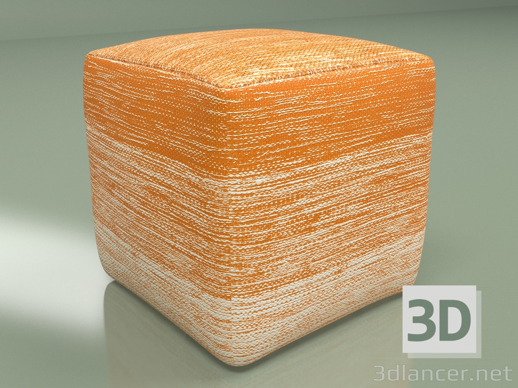3d model Pouffe Delight (orange) - preview