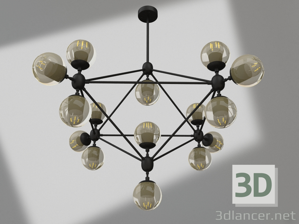 3 डी मॉडल झूमर मोदी काला (07535-15.19) - पूर्वावलोकन