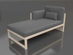 Modular sofa, section 2 left, high back (Sand)