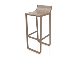 Stool with a low back (Bronze)