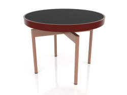 गोल कॉफी टेबल Ø60 (वाइन रेड, डेकटन डोमूज़)