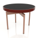 modello 3D Tavolino rotondo Ø60 (Rosso vino, DEKTON Domoos) - anteprima