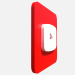 Logotipo de youtube cuadrado redondeado 3D modelo Compro - render