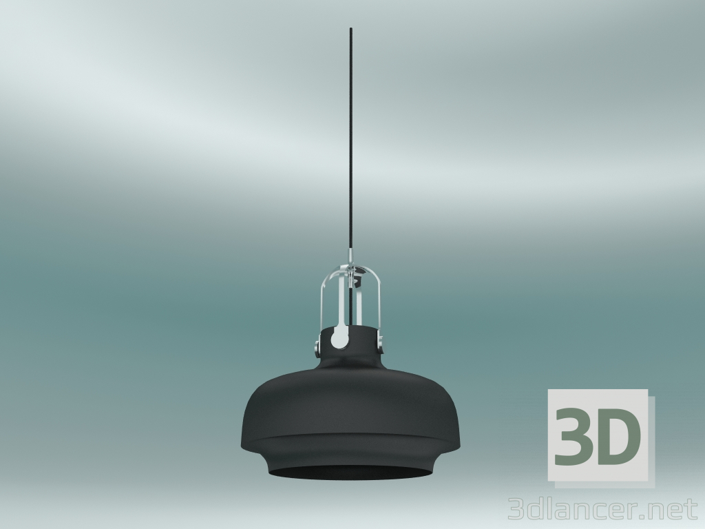 3D modeli Sarkıt Kopenhag (SC7, Ø35cm H 40cm, Mat siyah) - önizleme