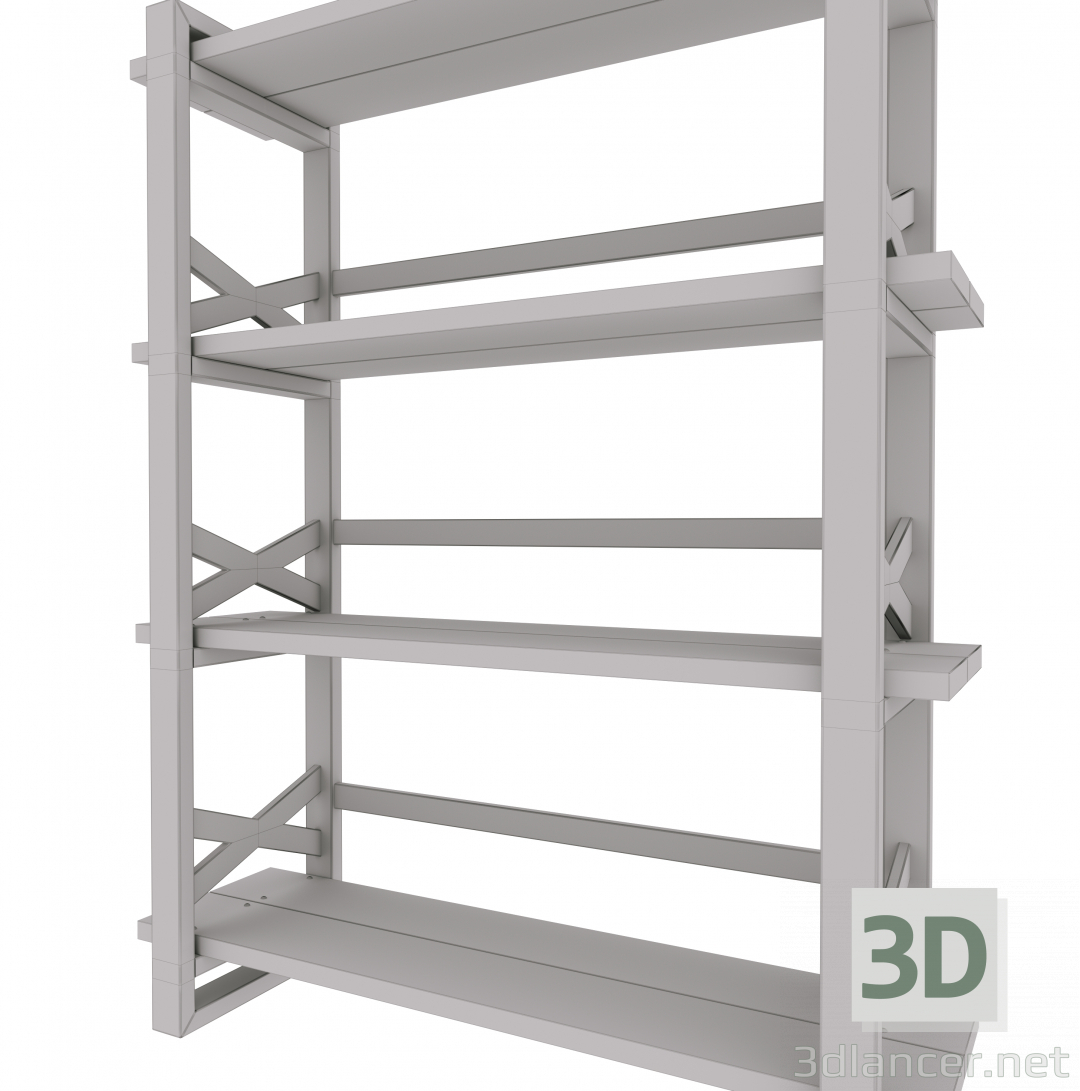 3d model LOFT style shelving 46733