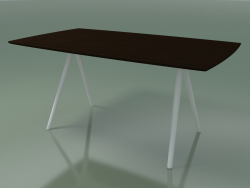 Tavolo a forma di sapone 5418 (H 74 - 90x160 cm, gambe 150 °, impiallacciato L21 wengè, V12)