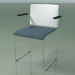3D Modell Stapelbarer Stuhl mit Armlehnen 6604 (Sitzpolsterung, Polypropylen Weiß, CRO) - Vorschau