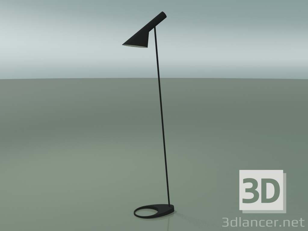 modello 3D Lampada da terra AJ FLOOR (20W E27, NERO V2) - anteprima