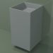 modèle 3D Lavabo suspendu (03UN26302, gris argenté C35, L 48, P 50, H 85 cm) - preview