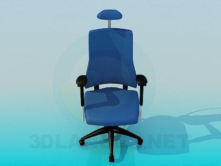 3d модель Кресло на колесиках с подголовником – превью 3d модель Кресло на колесиках с подголовником – превью