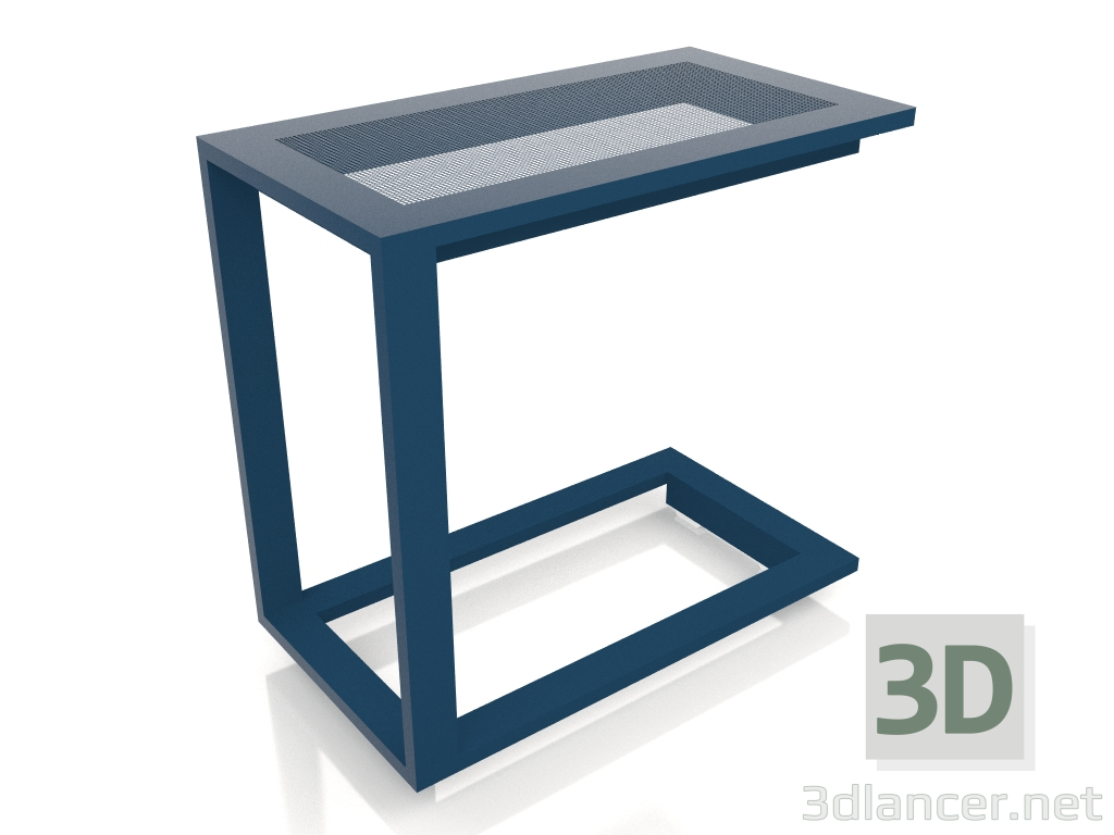 3D Modell Beistelltisch C (Graublau) - Vorschau