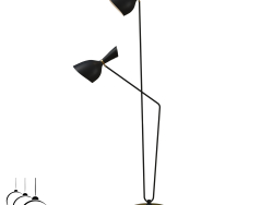 Floor lamp Inodesign La Antilla Black 44.225