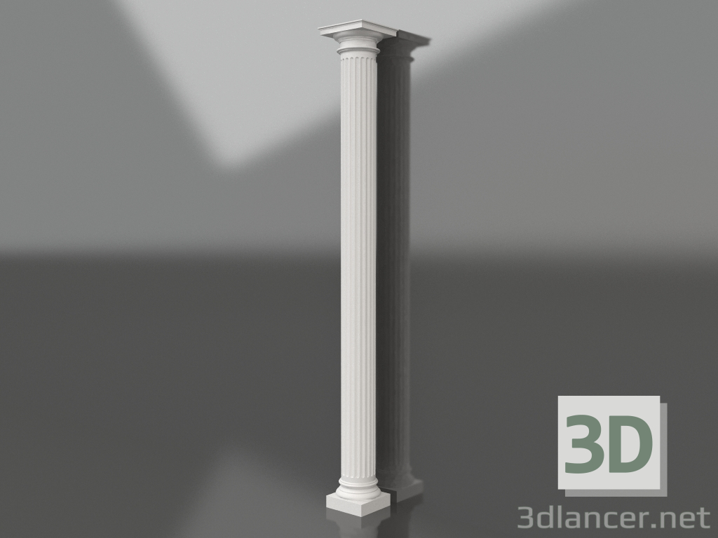 3D Modell Gipssäule KK 018 (D=200mm, H=2730mm) - Vorschau