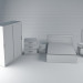 modello 3D La neve Regina camera da letto - anteprima