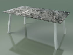 Tavolo da pranzo esterno InOut (134, alluminio laccato bianco, MAT-GP)