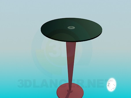 3d model High round table on the stem - preview 3d model High round table on the stem - preview