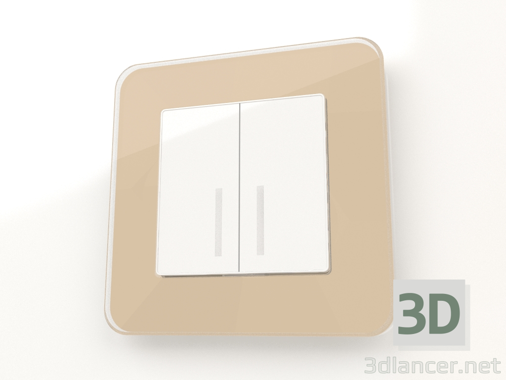3D modeli 1 direk Elite için cam çerçeve (fildişi) - önizleme