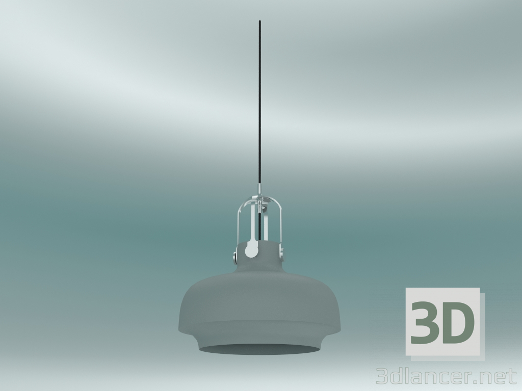 3d model Pendant lamp Copenhagen (SC7, Ø35cm H 40cm, Matt moss) - preview