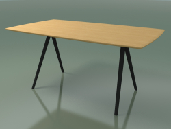 Seifenförmiger Tisch 5418 (H 74 - 90x160 cm, Beine 150 °, furnierte L22 natürliche Eiche, V44)