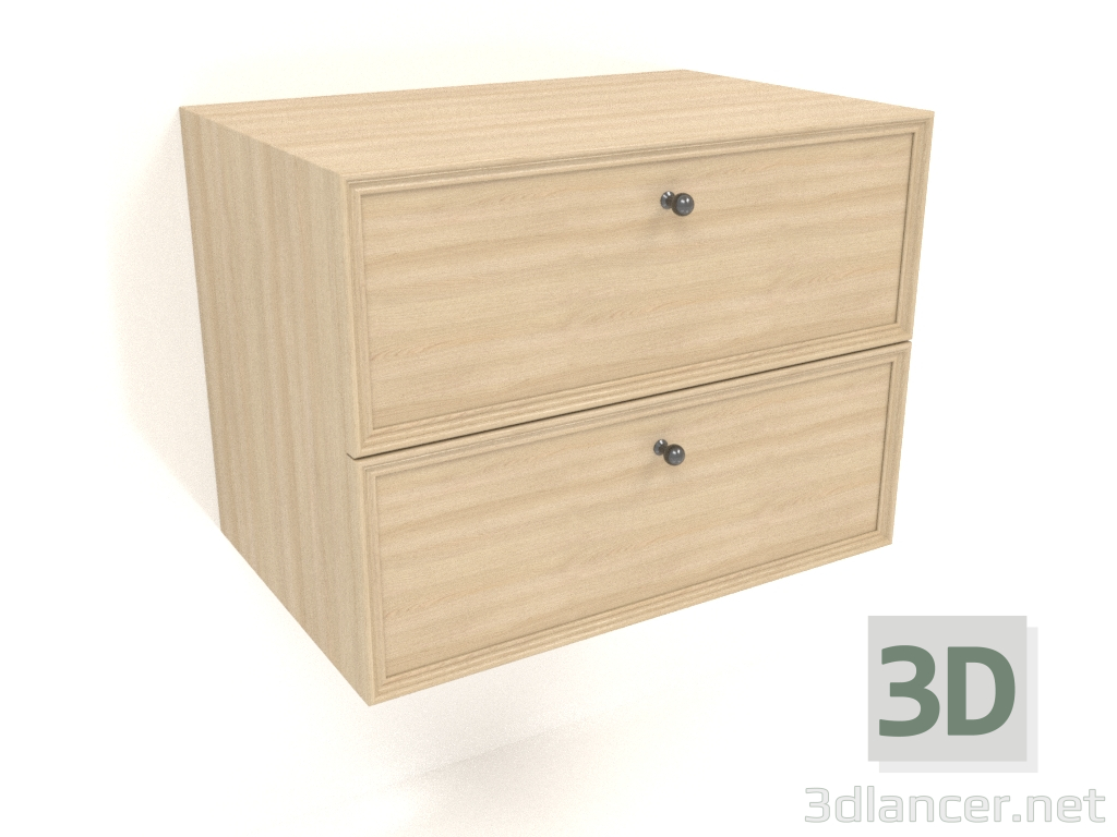 3d model Wall cabinet TM 14 (600x400x455, wood white) - preview