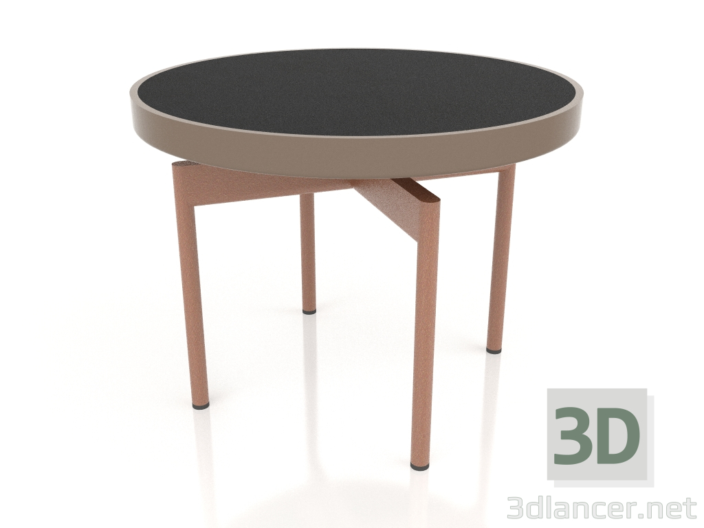 modello 3D Tavolino rotondo Ø60 (Bronzo, DEKTON Domoos) - anteprima