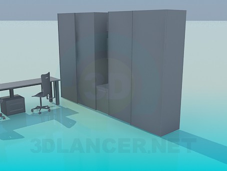 3d model The furniture in the nursery for two - preview 3d model The furniture in the nursery for two - preview