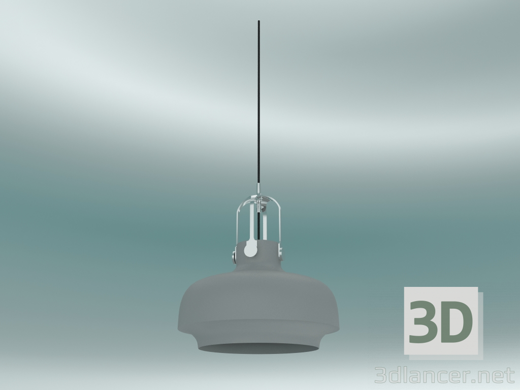 modello 3D Lampada a sospensione Copenhagen (SC7, Ø35cm H 40cm, ardesia opaca) - anteprima