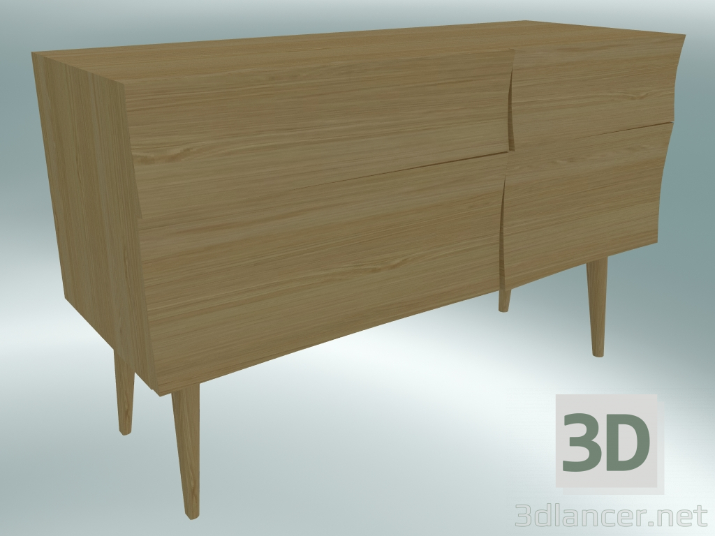 3d model Sideboard Small Reflect (Oak) - preview