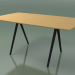 3D Modell Seifenförmiger Tisch 5418 (H 74 - 90x160 cm, Beine 180 °, furnierte L22 natürliche Eiche, V44) - Vorschau