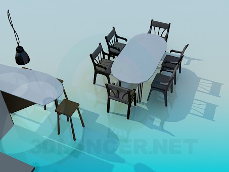 3d model The corner kitchen - preview 3d model The corner kitchen - preview