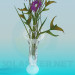 3D modeli Vazoda çiçek - önizleme