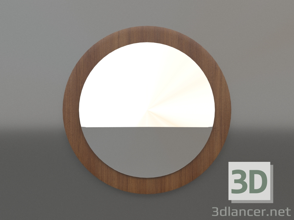 modèle 3D Miroir ZL 25 (D=495, bois brun clair) - preview