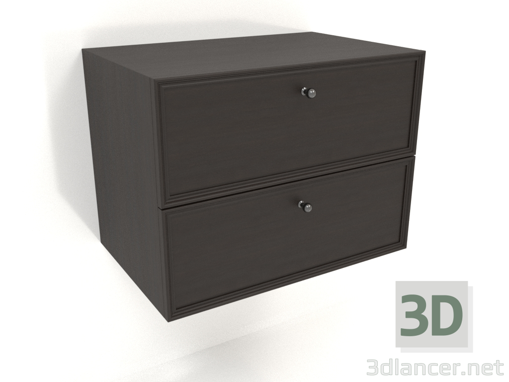 3d model Wall cabinet TM 14 (600x400x455, wood brown dark) - preview