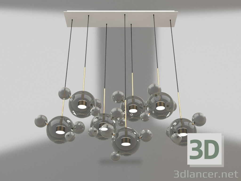 modello 3D Appendiabiti trasparente (07545-4(7AS),21) - anteprima