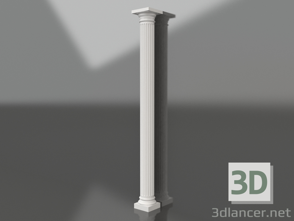 Modelo 3d Coluna de gesso KK 021 (D=200mm, H=2750mm) - preview