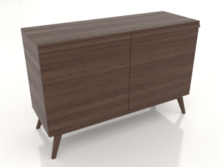 3D-Modell "Kommode 5 1200x400x800 (Walnuss dunkel)"